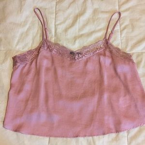 Pink Polyester Tank/blouse